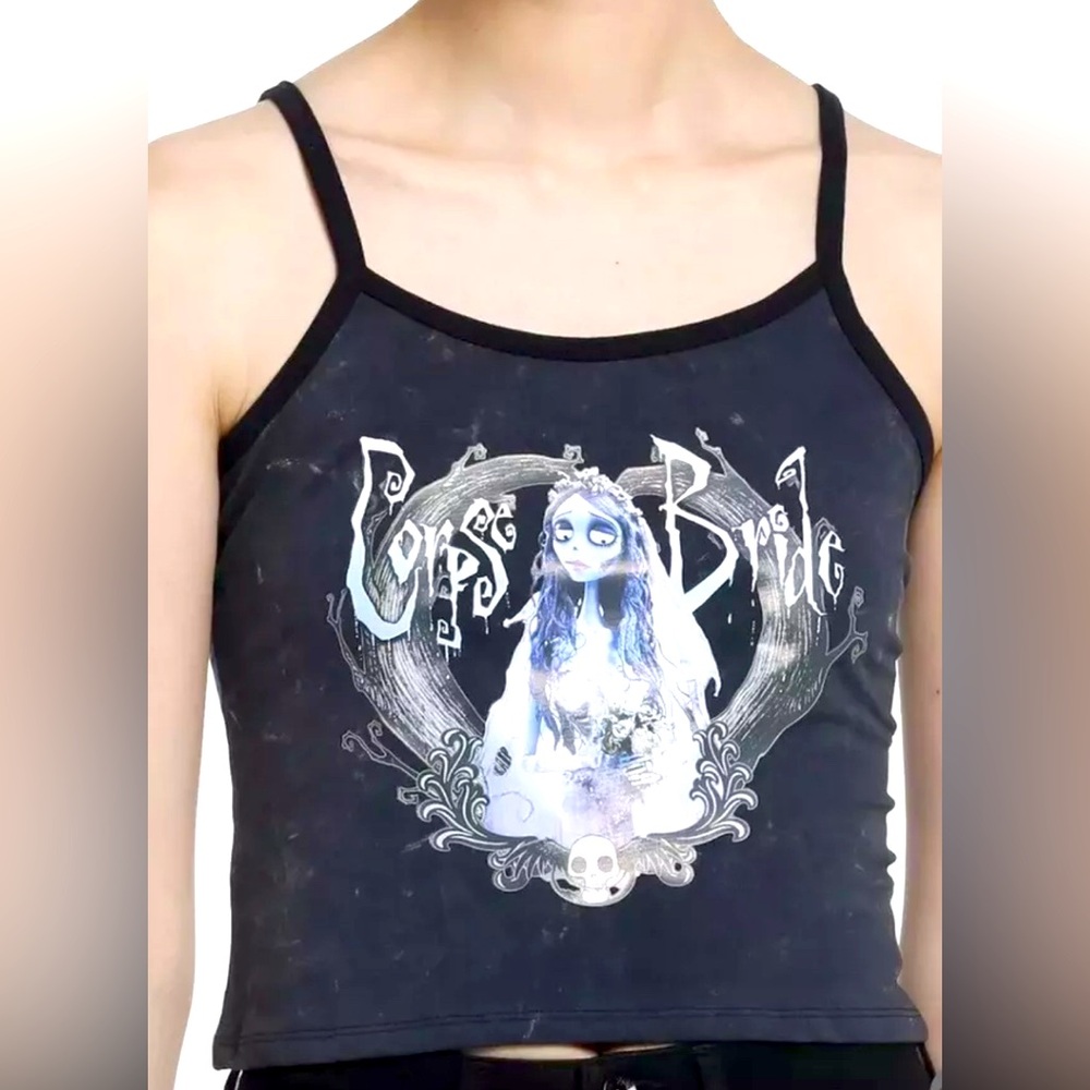 Tim Burton’s HT Corpse Bride Graphic T Cami Shirt Size 3X Mineral Wash SOLD OUT